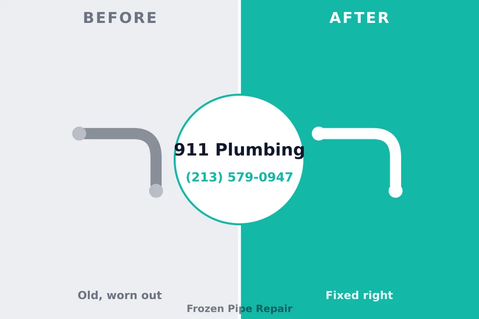 Before and after: plumbing repair Brandenburg, KY